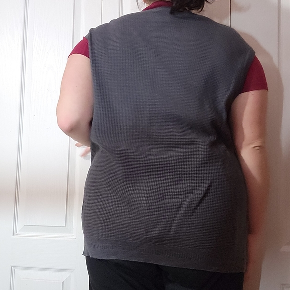 Vintage Knit Button Up Vest - Picture 2 of 4